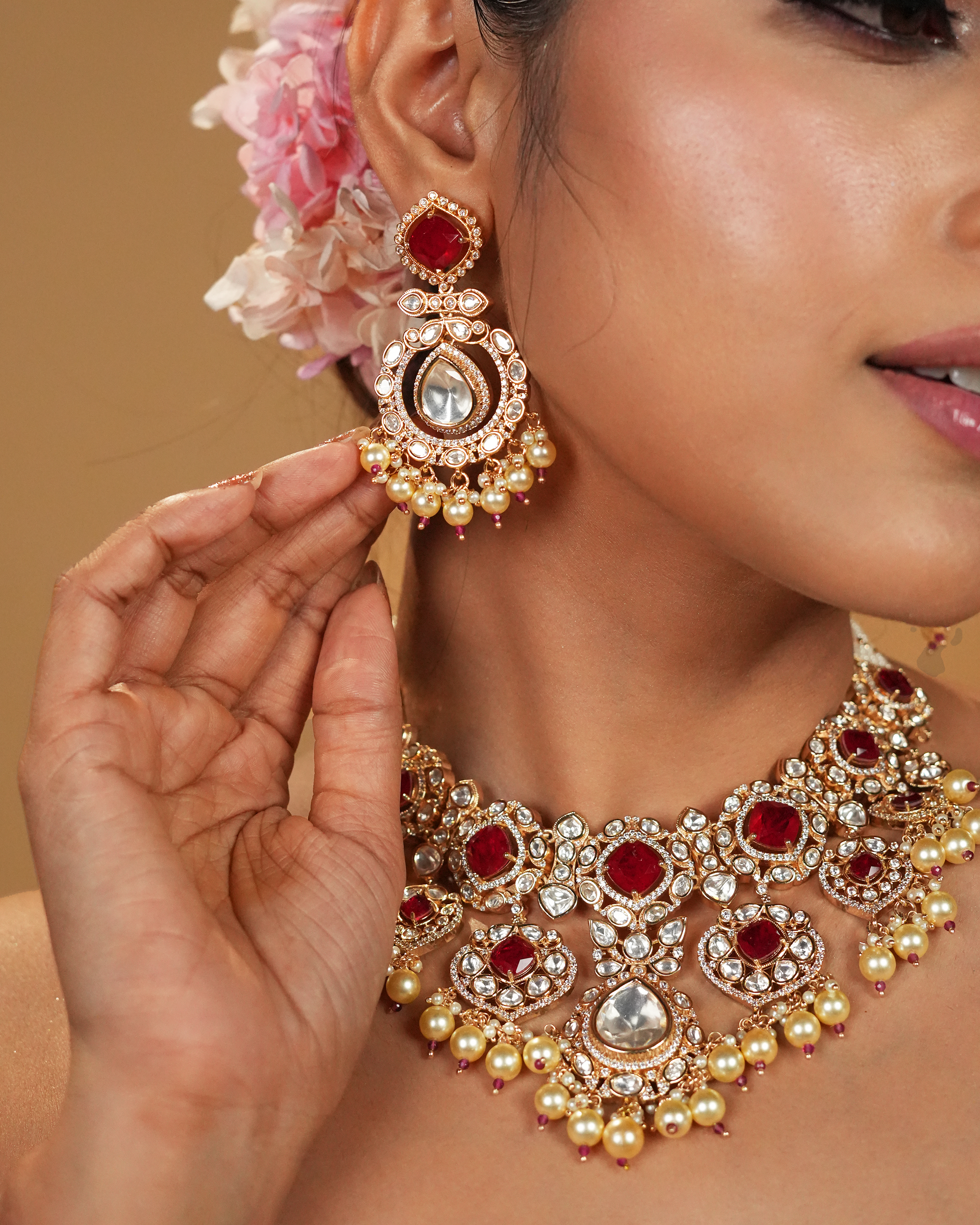 Regal Heritage Polki Kundan Bridal Set